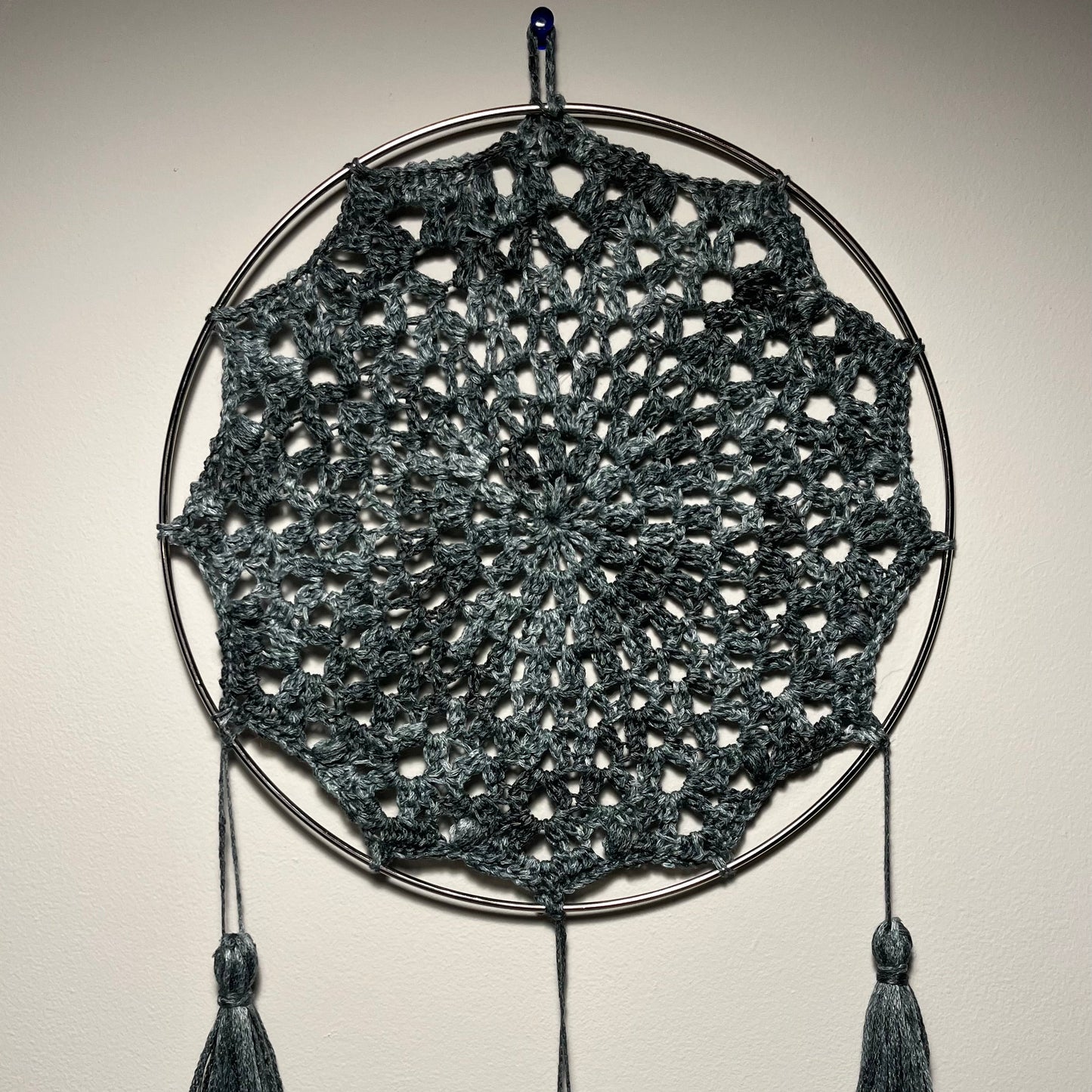 10" Mandala - Gray Variegated Linen