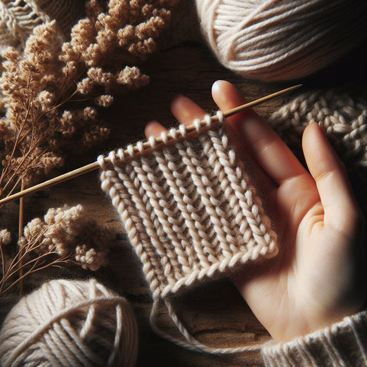 Creating a 4 inch Garter Stitch Swatch - Step-by-step