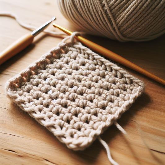 Crocheting a 4 inch Single Crochet Swatch - Step-by-step