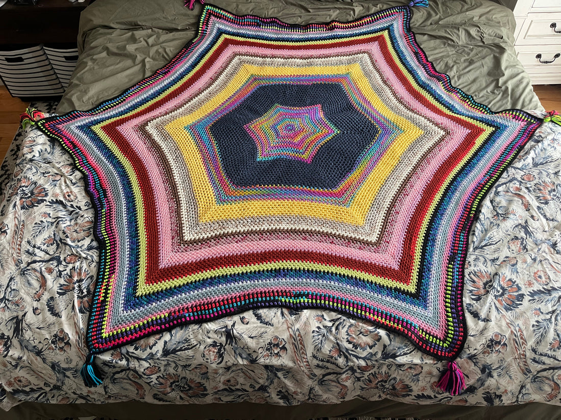 Win a Hand-Crocheted Rainbow Afghan