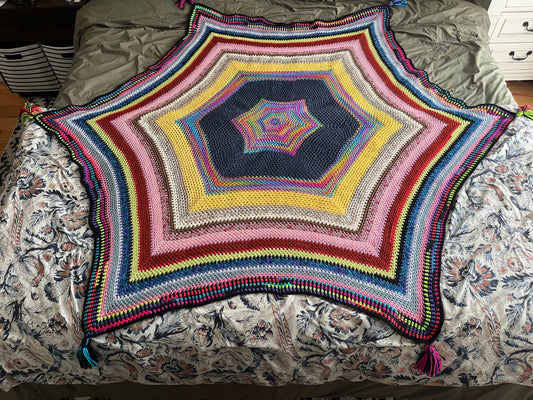 Win a Hand-Crocheted Rainbow Afghan