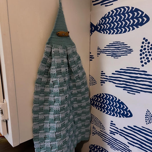 Ocean Tide Kitchen Towel - Intermediate PDF Crochet Pattern