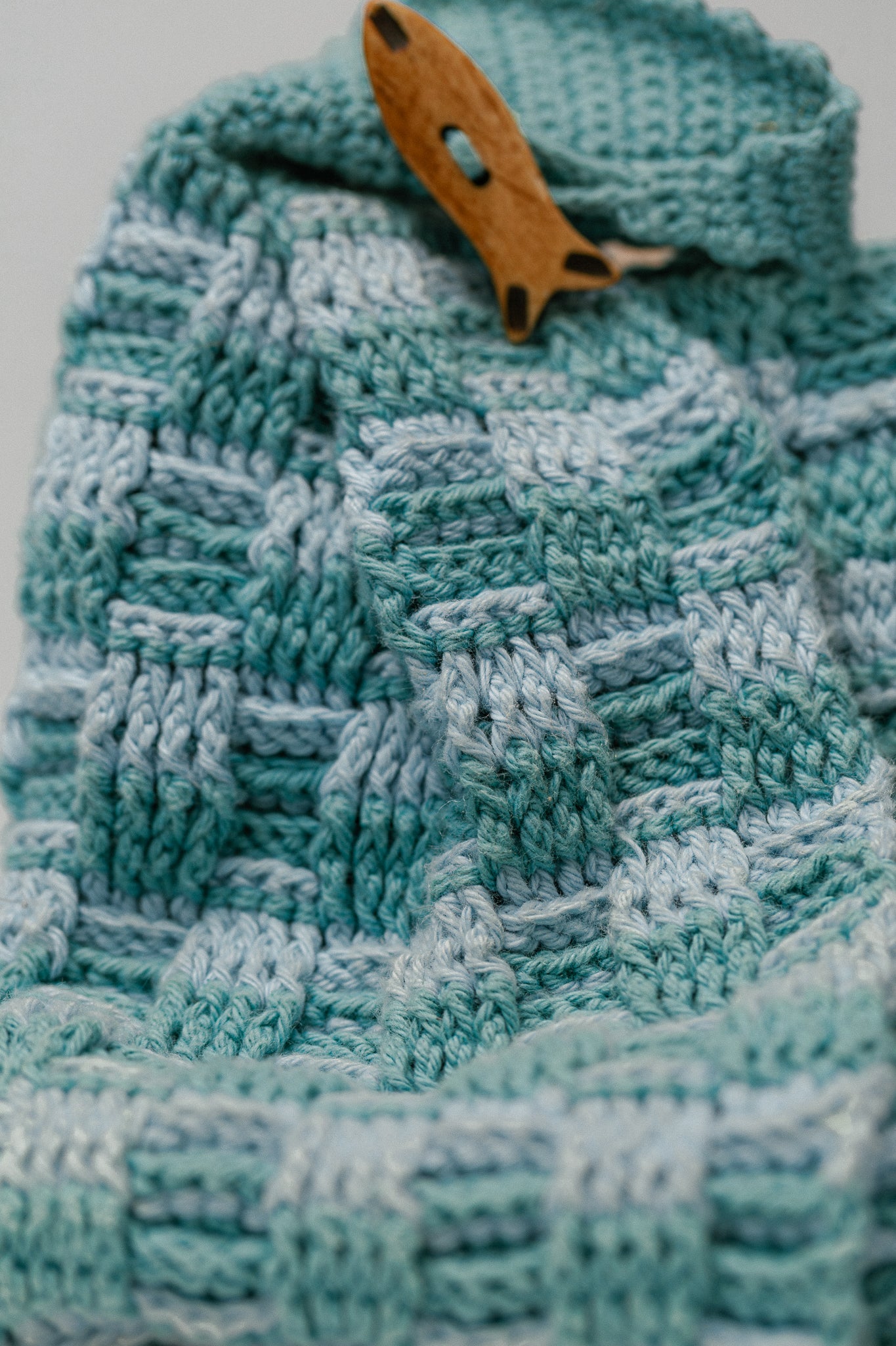Ocean Tide Kitchen Towel - Intermediate PDF Crochet Pattern