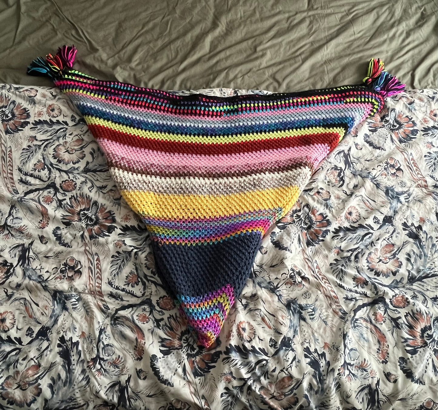 Radiant Hexagon Afghan