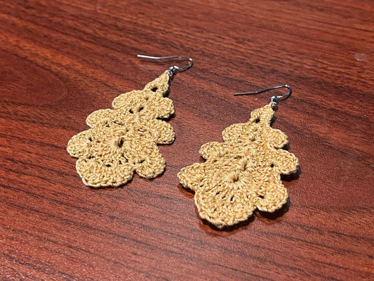 Oak Leaf Earrings - Made to order